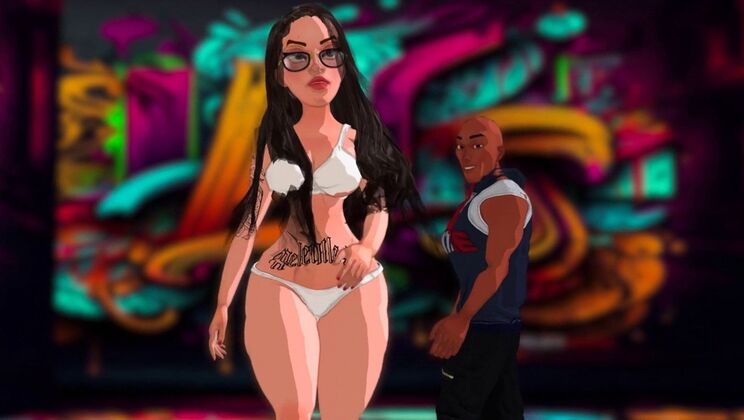 Episode 4 – Big Ass and Big Tits Brunette in Interracial Cumshot