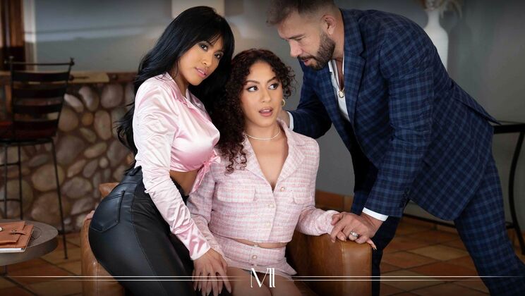 Lesbian Threesome: Ember, Liv, and Will Get Down