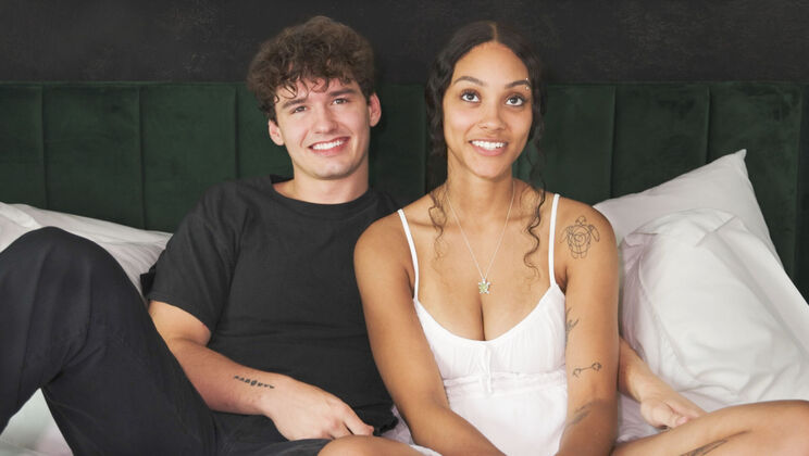 Massive Creamy Load for Long Hair Brunette Jade Frost