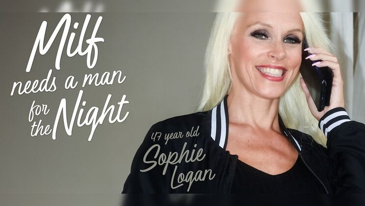 Shaved Mom Sophie Logan Red Lips Wants French Kissing & Fuck