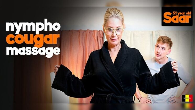 Hot cougar ass fucked by toyboy in wild massage