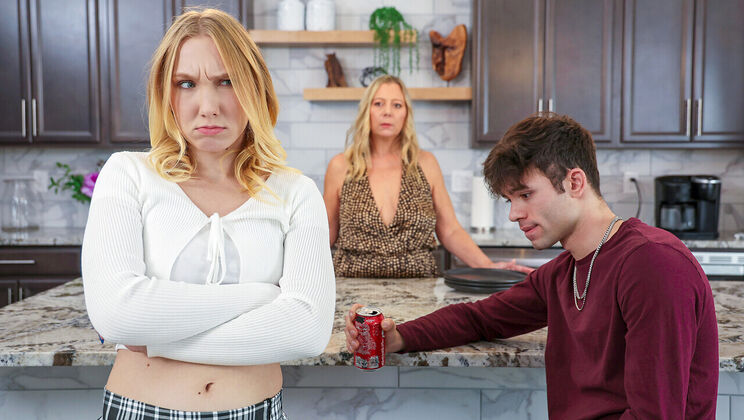 Big Cock Stepbro Fucks Blonde Stepsister Rough - She Cums Hard