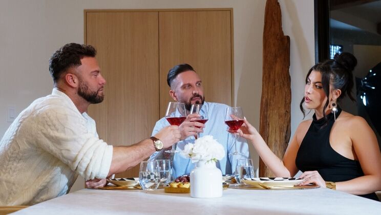 Wife Fantasy with Trimmed Pussy and Cum on Tits