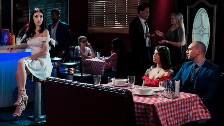 Petite Brunette Jade Gets Fingered by Latina Gina