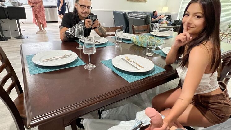 Kate Legend Takes a Sneaky Facial from Parker