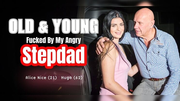 Broken Down Car, Dirty Sex: Old Man Fucks Young Brunette Hard
