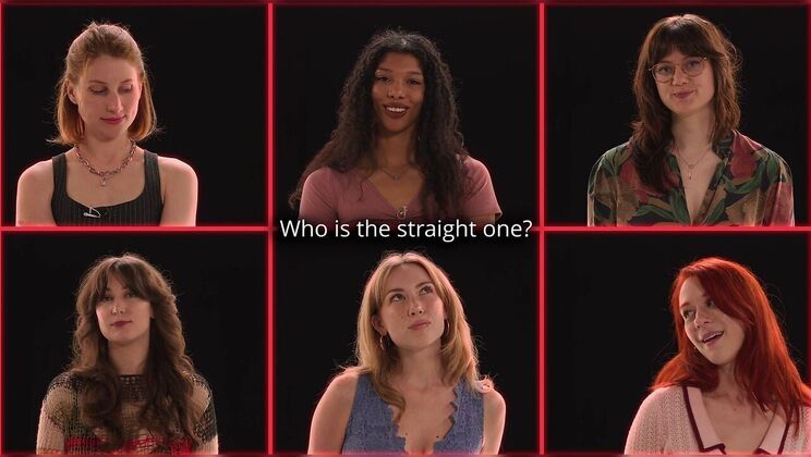 Round 1 – Guess the Straight Girl – Lesbian Party with Six Hot Girls