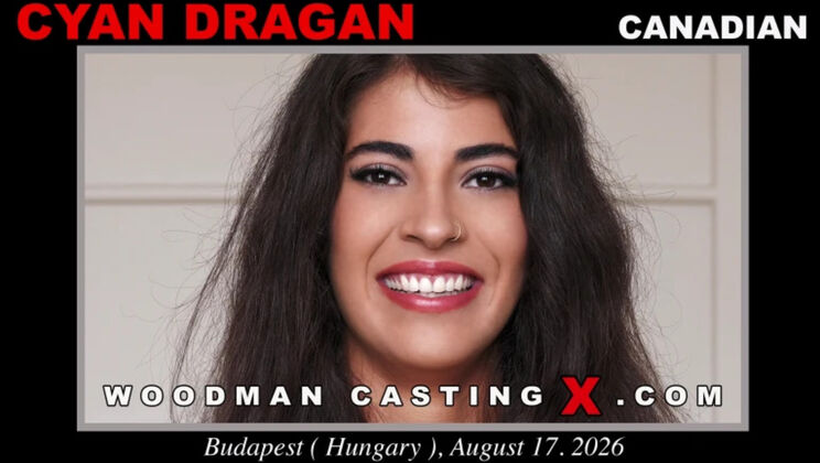 Gape queen Cyan Dragan takes hard anal in her casting video