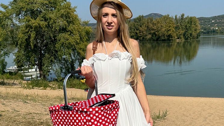 Czech Blonde Adriana Sweet Blows Steve Q Then Gets Pounded by the River