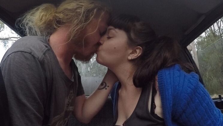 Blonde and Brunette Pickup Artists Kiss and Laugh